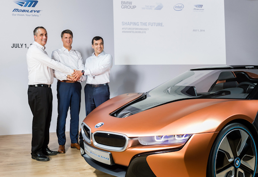 BMW, Intel и Mobileye выпустят полностью роботизированные автомобили к 2021 г