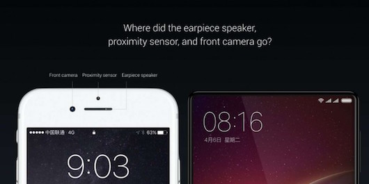 Xiaomi представила безрамочный Mi Mix и Mi Note 2 со скругленными краями экрана