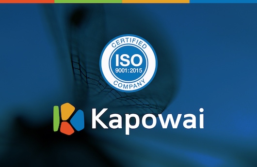 Компания Kapowai успешно прошла сертификацию на соответствие стандарту ISO 9001:2015