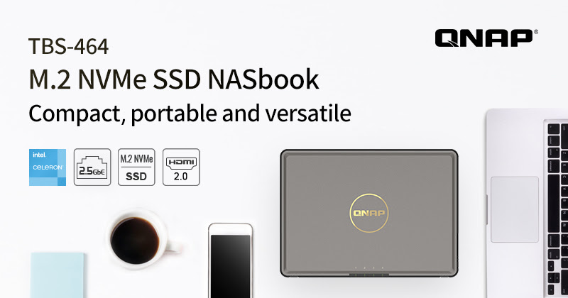 QNAP выпустила мобильный NASbook с твердотельным накопителем M.2 NVMe
