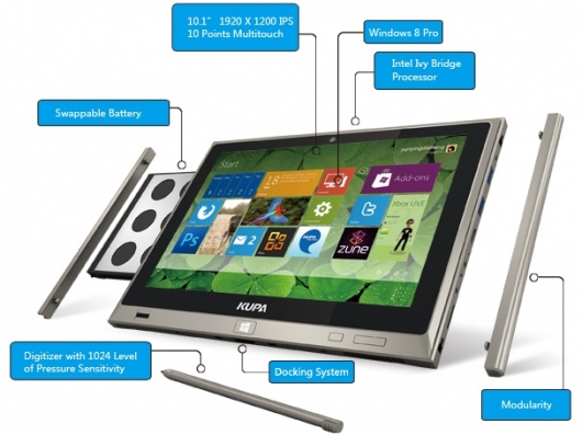 Представлен модульный планшет под управлением Windows 8