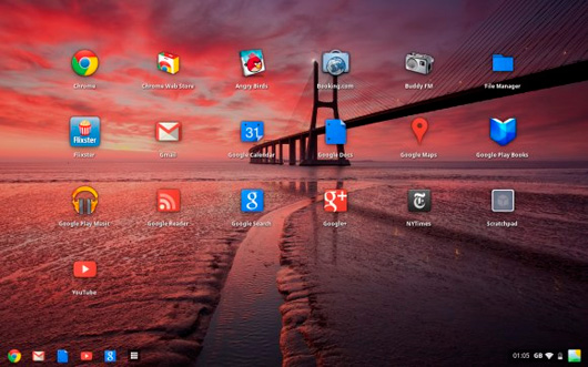 В Chrome OS реализована новая архитектура пользовательского интерфейса Aura UI