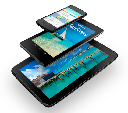 Google представила новую линейку Nexus, включая 10" планшет с разрешением 2560×1600