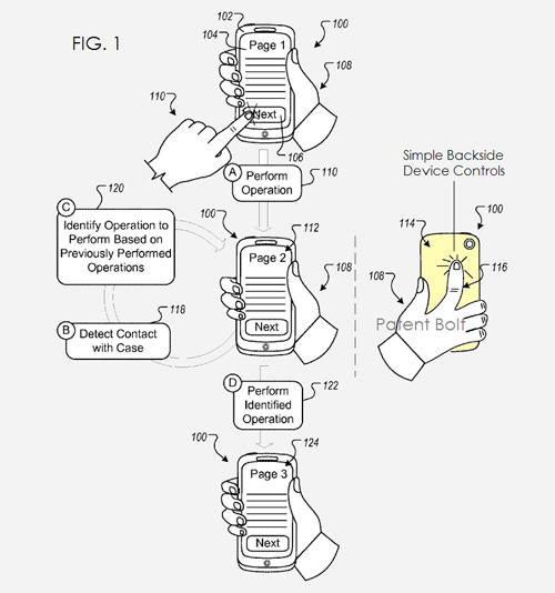 Google патентует тачпад на тыльной стороне устройств