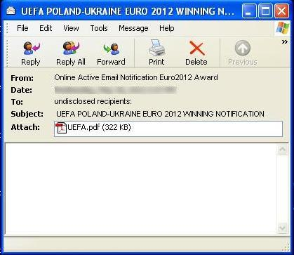 Symantec мошенники эксплуатируют Евро 2012 для кражи личной информации