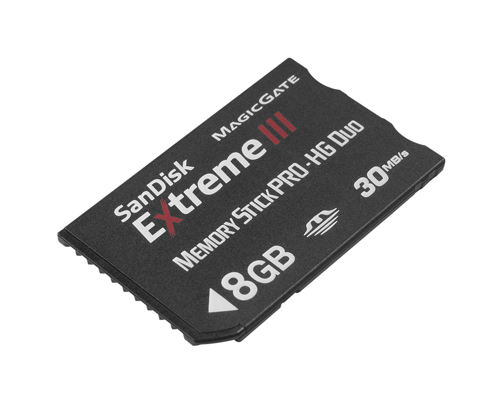SanDisk представила самую быструю карту Memory Stick 8 GB