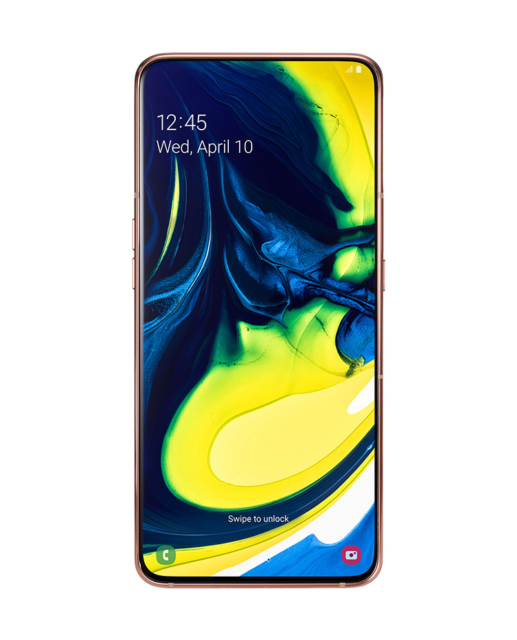 Смартфон Samsung Galaxy A80 оснащен поворотной камерой