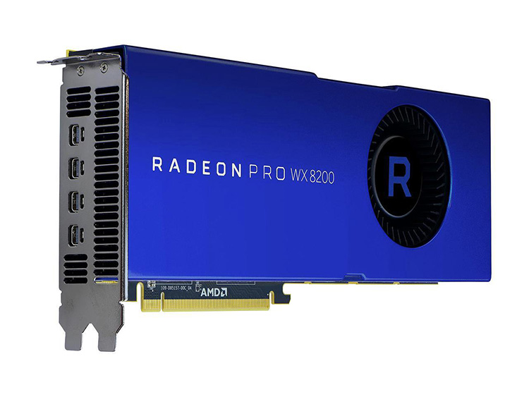 Профессиональная видеокарта AMD Radeon Pro WX 8200 оценена в 1000 долл.