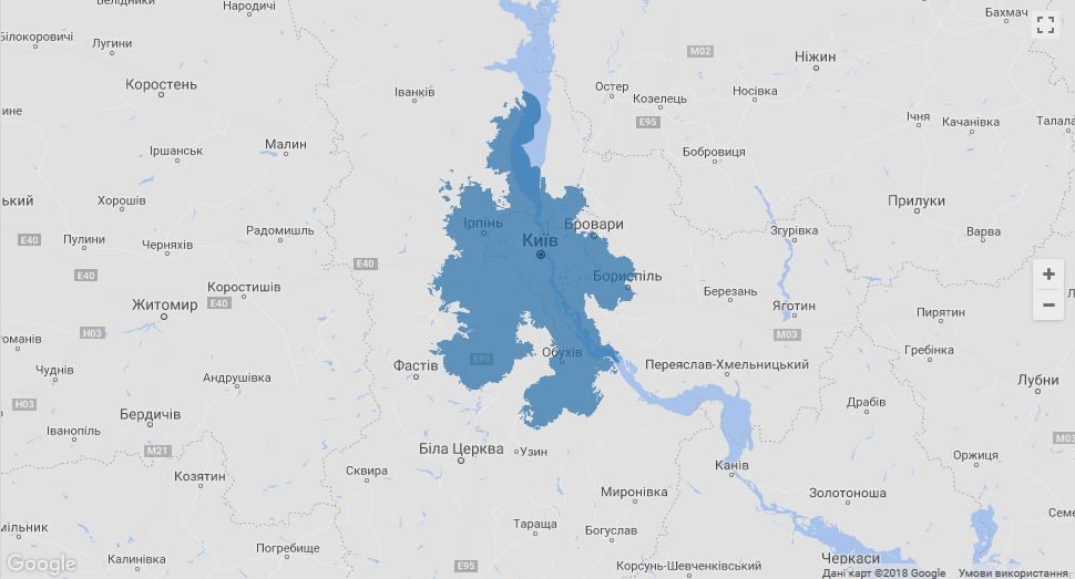 «Киевстар» обеспечил весь Киев покрытием 4G в диапазоне 1800 МГц