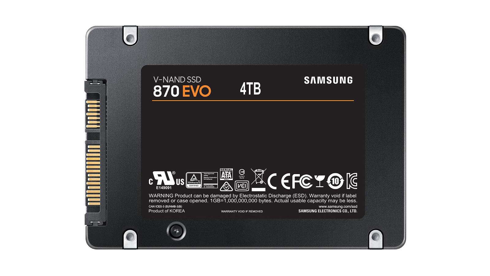 Samsung представила новые SATA SSD серии 870 EVO