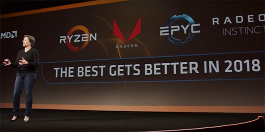 AMD презентовала на CES 2018 новые процессоры и графические продукты