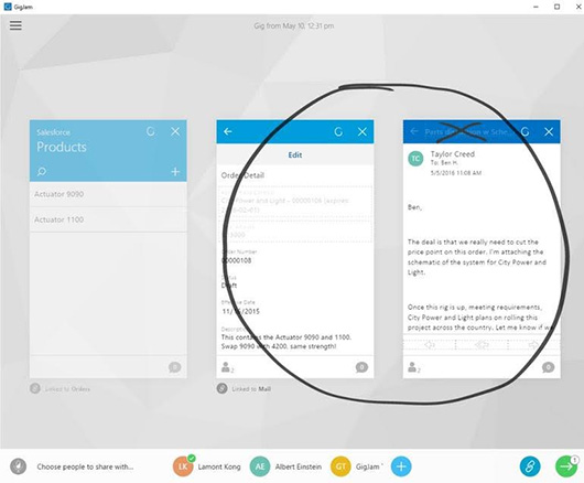 Служба коллективной работы Microsoft GigJam доступна по приглашениям