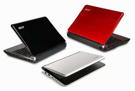 Acer представила нетбук Aspire One в 10-дюймовом форм-факторе