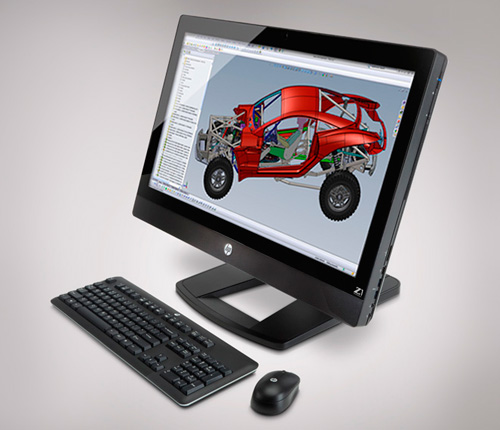 HP Z1 — графическая станция all-in-one с 27-дюймовым экраном
