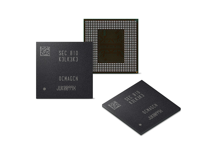 Samsung разработала 8-гигабитную память LPDDR5 DRAM для мобильных применений