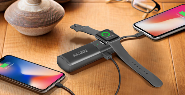 Power Bank Promate AuraWatch обеспечивает беспроводную зарядку