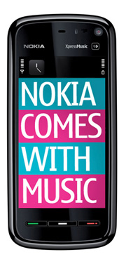 Nokia Tube -- музыкальный телефон с тактильным экраном