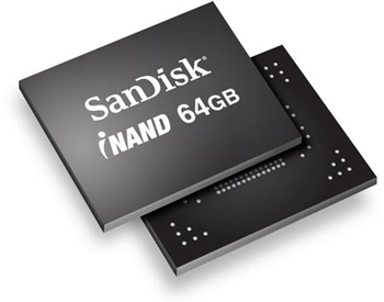 SanDisk удвоит емкость флэш-памяти телефонов с выпуском iNAND