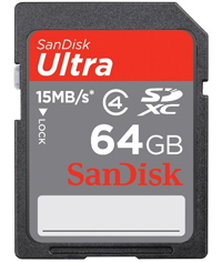 SanDisk начала поставки карт SDXC объемом 64 ГБ