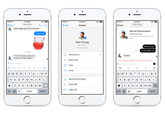 Facebook тестирует в Messenger функцию шифрования