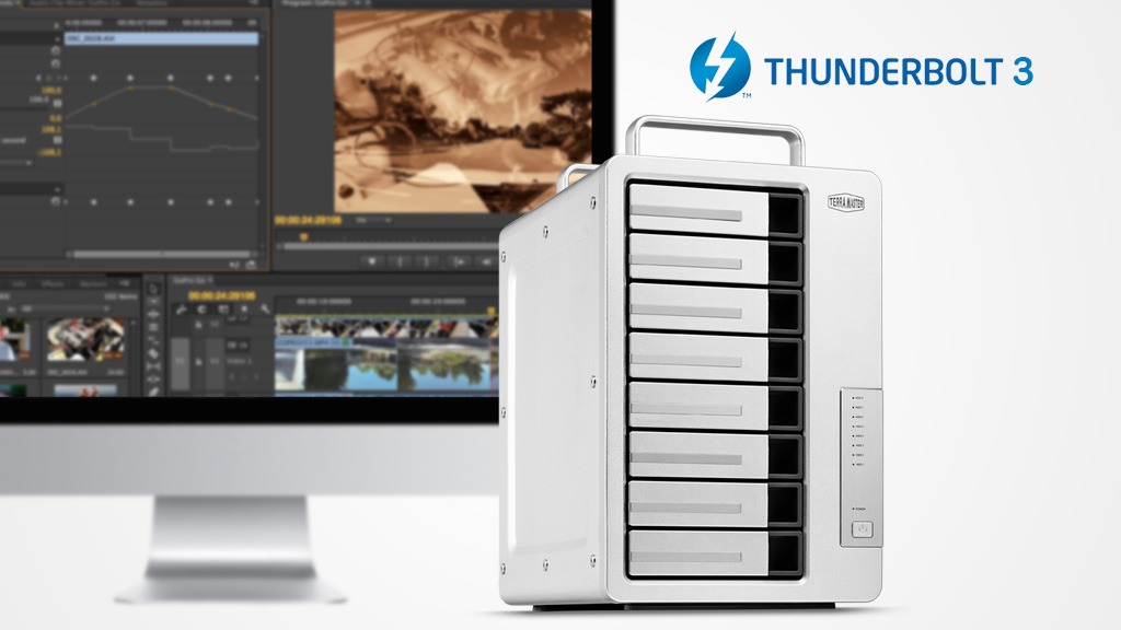 TerraMaster D8 Thunderbolt 3 — новый дисковый массив для работы с 4K-видео