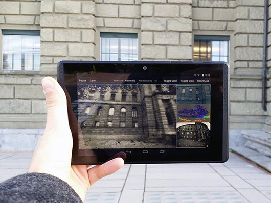 ПО для планшета осуществляет 3D-сканирование зданий