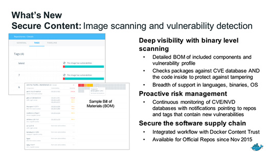 Служба сканирования безопасности доступна для пользователей Docker