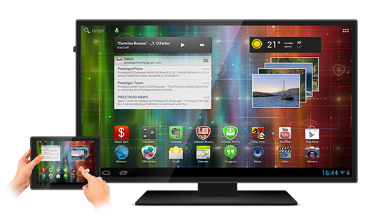 Prestigio MultiScreen позволит вывести на ТВ картинку со смартфонов и планшетов