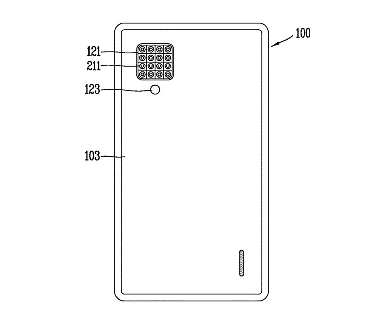 LG патентует 16-камерный смартфон