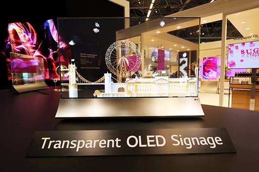 LG анонсировала 55-дюймовую прозрачную OLED-панель