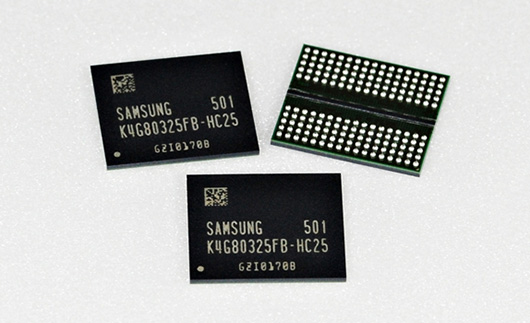 Samsung начала производство памяти GDDR5 плотностью 8 Гб