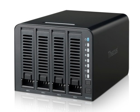 Thecus представила 4-дисковый NAS с гибридным режимом хранения для СМБ
