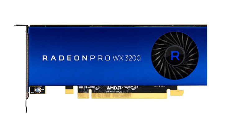 AMD анонсировала профессиональную видеокарту Radeon Pro WX 3200 стоимостью $199