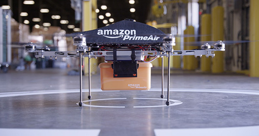 Amazon хочет доставлять товары с помощью автономных дронов