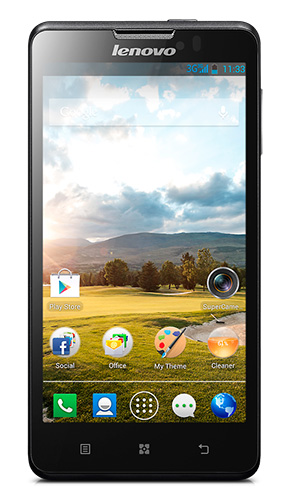 Смартфон Lenovo P780 имеет 5-дюймовый HD-экран и аккумулятор 4000 мАч