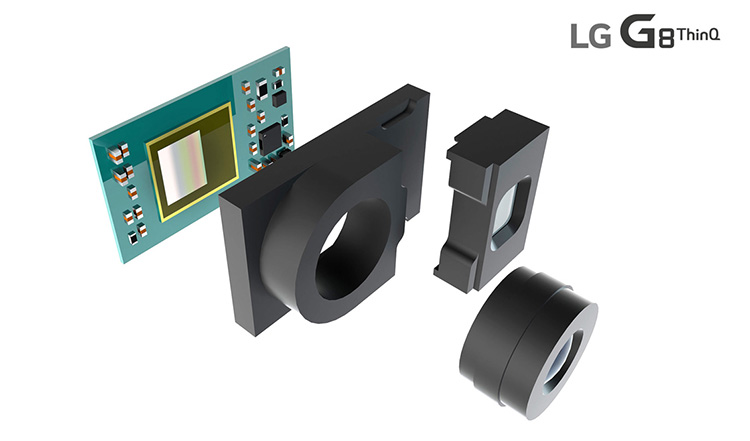 Фронтальная камера смартфона LG G8 ThinQ оснащена 3D-технологией Time-of-Flight