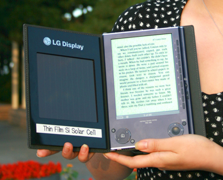 LG Display разрабатывает e-reader с солнечной батареей