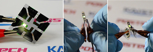 Графеновый электрод обеспечил высокую эффективность гибкому OLED
