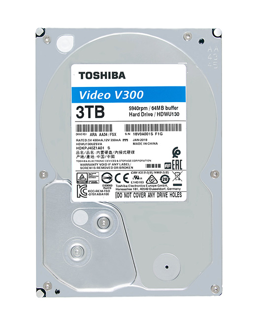 Toshiba выпустила жесткие диски для систем видеонаблюдения и работы с потоковым видео