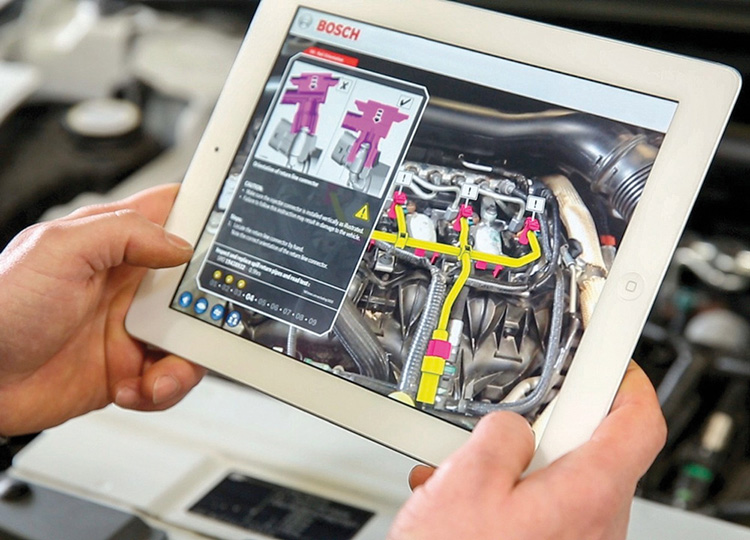 Bosch проводит обучение сотрудников при помощи технологии дополненной реальности