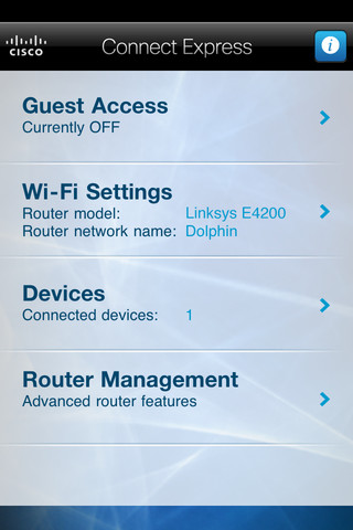 Приложение Cisco Connect Express управляет беспроводными маршрутизаторами Linksys