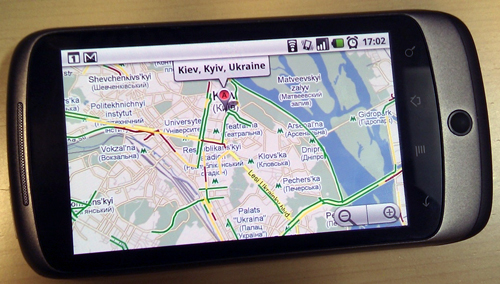 «Google Карты» теперь содержат информацию о пробках в Киеве