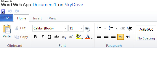 Запущены онлайновые версии Word, Excel, PowerPoint и OneNote