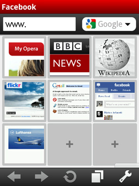 Opera Mobile один интерфейс для всех мобильных телефонов