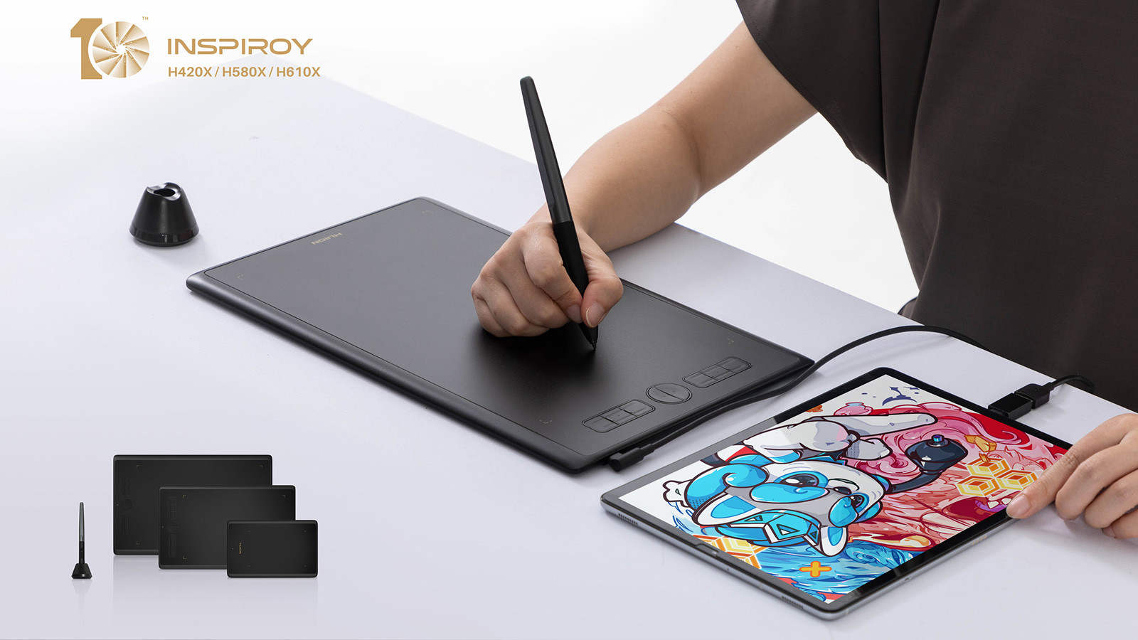 Huion представила новые графические планшеты серии Inspiroy