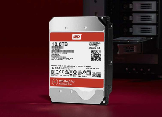 Western Digital представила жесткие диски WD Red емкостью 10 ТБ