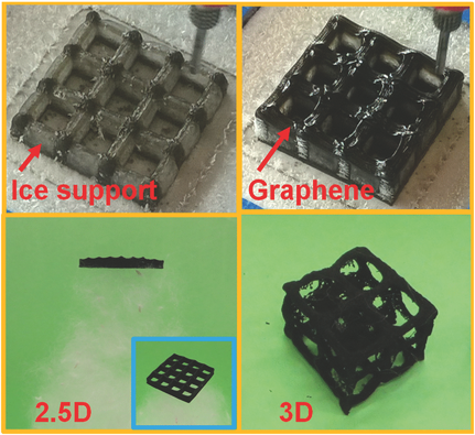 Графеновый аэрогель создают 3D-печатью льдом