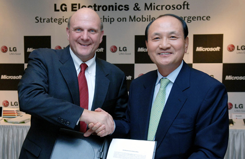 Microsoft и LG Electronics объединяют усилия в сфере мобильных устройств