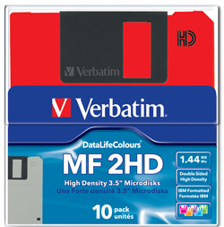 Verbatim сообщает о продолжении выпуска 3,5-дюймовых дискет