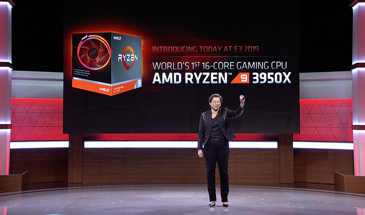 AMD представила 16-ядерный настольный процессор Ryzen 9 3950X